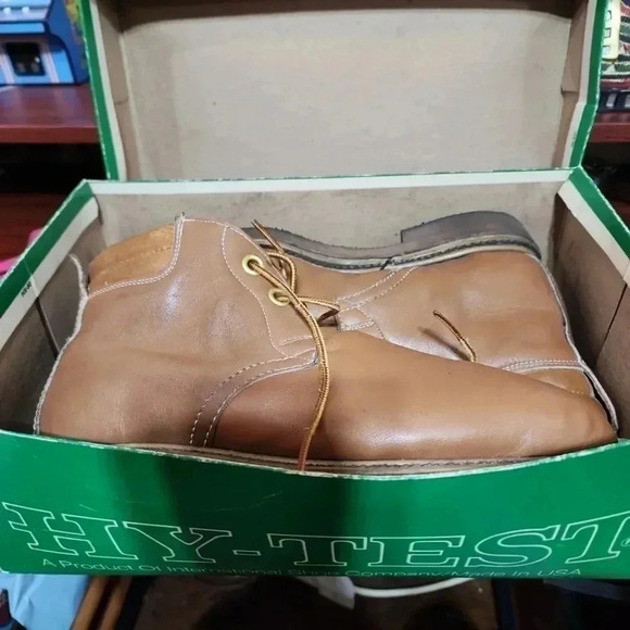 Hy-test Vintage Mens Steel toe leather boots - Picture 2 of 11